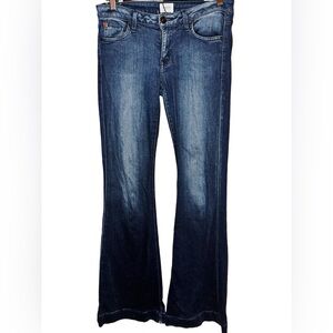 Hudson Signature Bootcut Jeans in Dark Indigo - Whisked